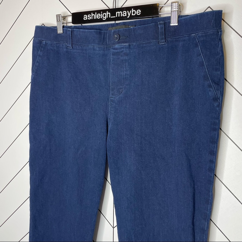 Betabrand | Bootcut Denim Yoga Pants Pull On Stretch Jeans Size 2XL PETITE - Picture 4 of 13